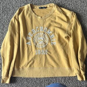 Abercrombie Yellow Crew Neck
